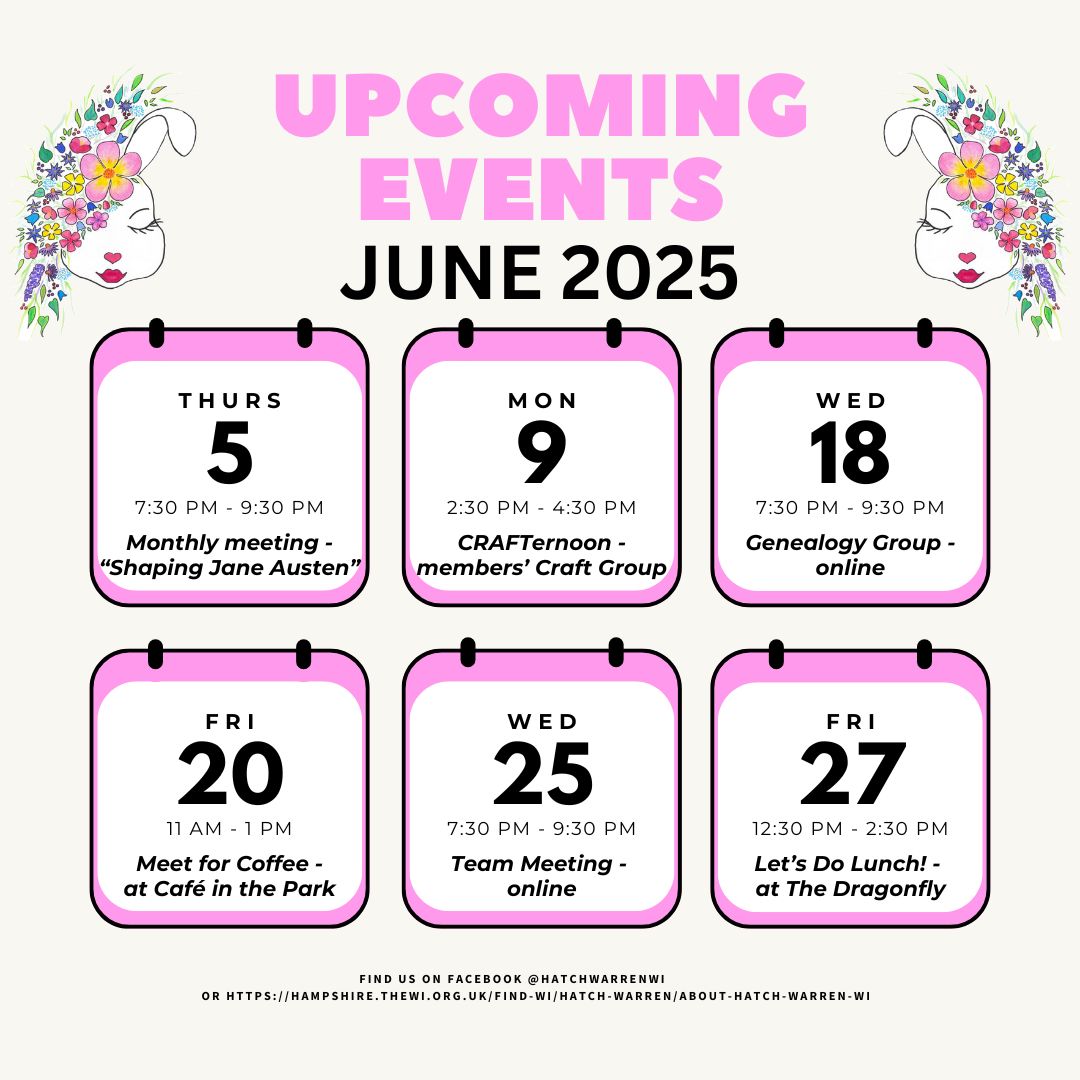 Upcoming Events June 2025